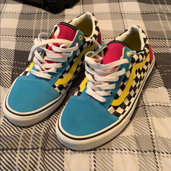 vans crazy check old skool